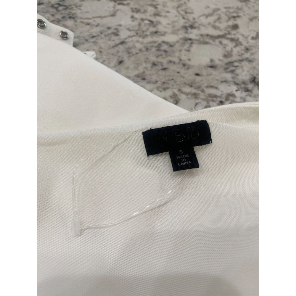 NBD Aaliyah Bodysuit White Women's Size Small - Picture 11 of 12